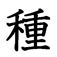 漢字「種」の筆順(書き順)解説アニメーション