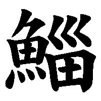 漢字「鯔」の筆順(書き順)解説アニメーション