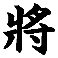 漢字「將」の筆順(書き順)解説アニメーション