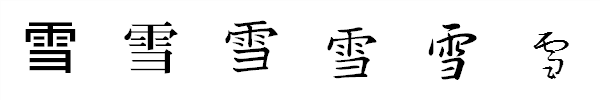 書体による違い 書体による違い