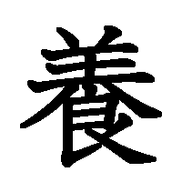 漢字「養」の筆順(書き順)解説アニメーション