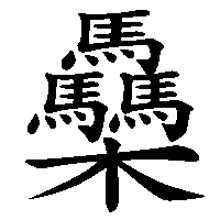 漢字「䯂」の筆順(書き順)解説アニメーション