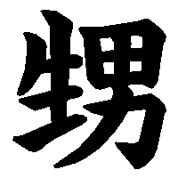 漢字「甥」の筆順(書き順)解説アニメーション