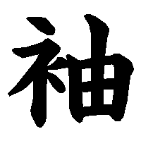 漢字「袖」の筆順(書き順)解説アニメーション