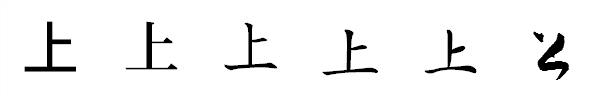 書体による違い 書体による違い