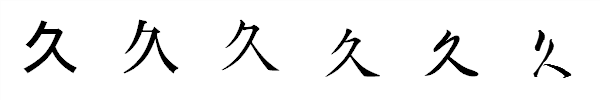 書体による違い 書体による違い