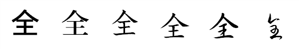 書体による違い 書体による違い