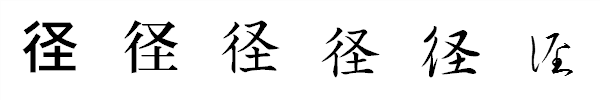 書体による違い 書体による違い