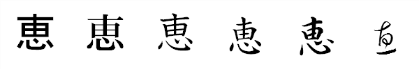 書体による違い 書体による違い