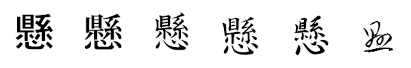 書体による違い 書体による違い