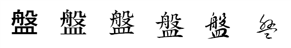 書体による違い 書体による違い