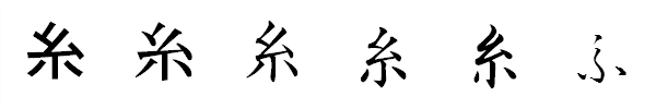 書体による違い 書体による違い