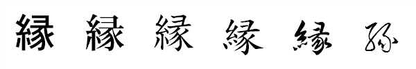 書体による違い 書体による違い