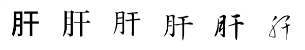 書体による違い 書体による違い