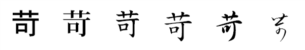 書体による違い 書体による違い
