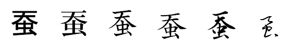 書体による違い 書体による違い
