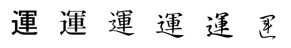 書体による違い 書体による違い